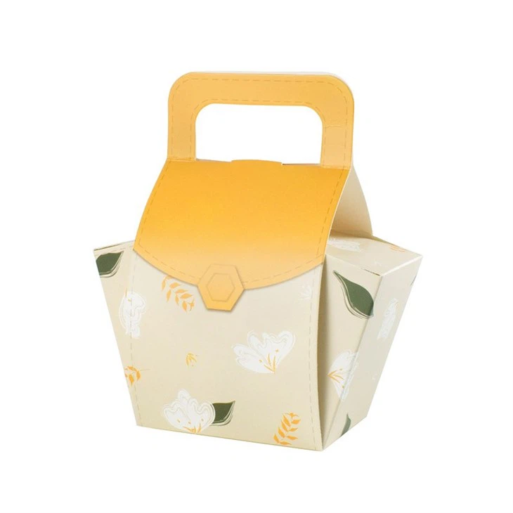 Simple Hand-held Snowflake Crisp Nougat Biscuit Candy Box